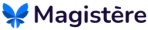 Logo de la plateformae Magistère avec un papilon de couleur bleue